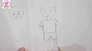 تعليم رسم ولد للأطفال drawing a boy for kids
