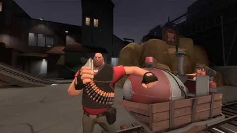 Scout and the lazy Heavy [MY FIRST TF2 SFM]