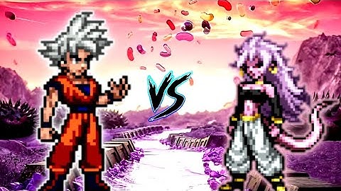 Son Goku DBS V7 OP (all form) VS Android 21 DBFZ V4 OP in Jump Force Mugen