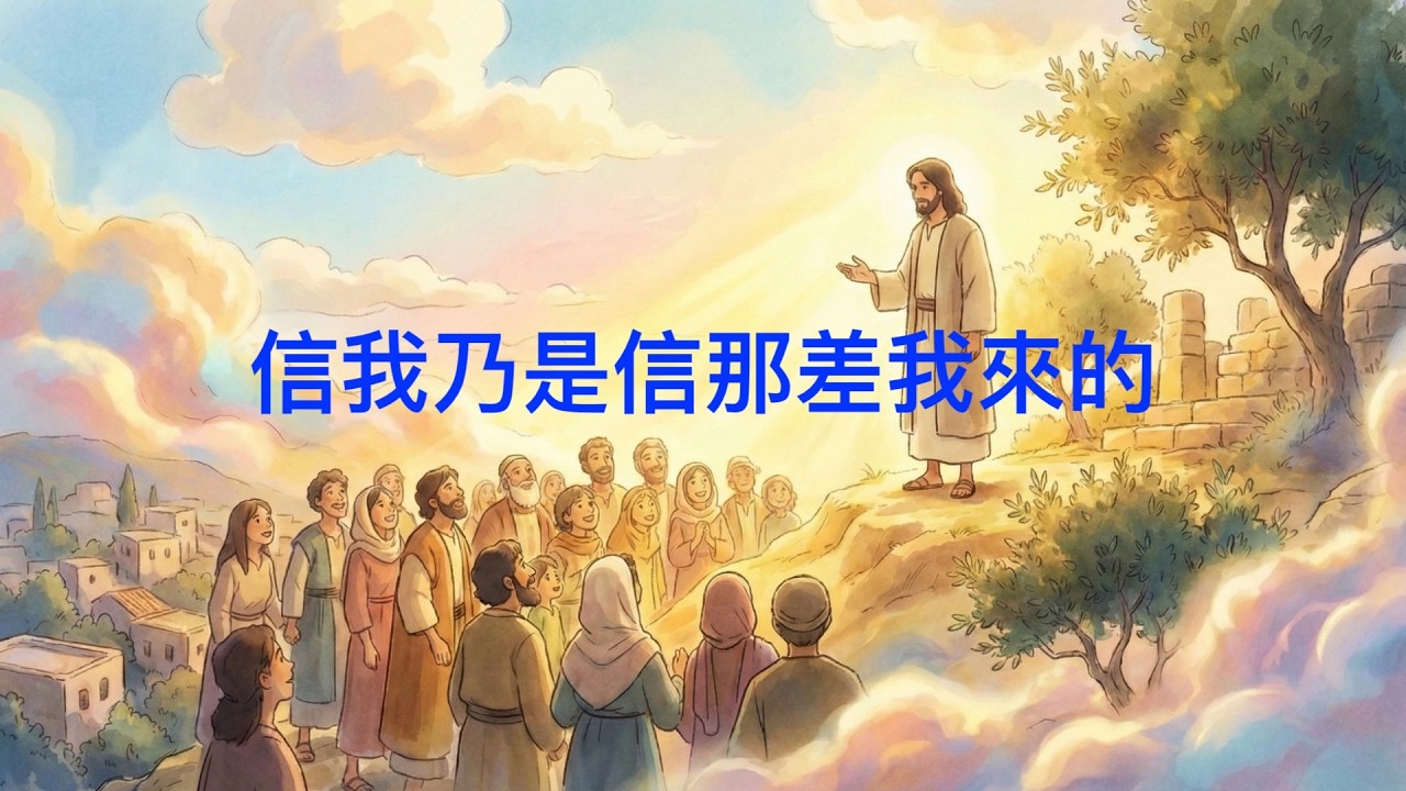 詩歌SS-4705【信我乃是信那差我來的】約翰福音12章44-46節〖羊咩咩-Ai聖經經文詩歌工作室〗