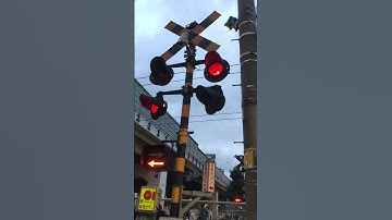 Thumbnail of Incandescent￼ Japanese Railroad crossing in ￼ Nishinakajima-Minamigira Station
