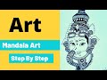 Ganesha MANDALA Art For Beginners |  | Art Therapy Series #1|Relaxing Mandala Art