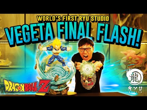 RYU Studio Dragon Ball Final Flash Vegeta Resin Model Painted In