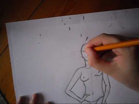 Tutorial Come Disegnare Un Figurino Di Moda Atteggiamento 1 Wmv Youtube