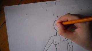 Tutorial Come Disegnare Un Figurino Di Moda Atteggiamento 1 Wmv Youtube