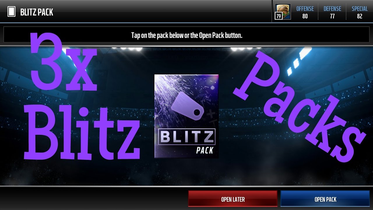 3x Blitz Pack Opening!!!!! Madden Mobile 17