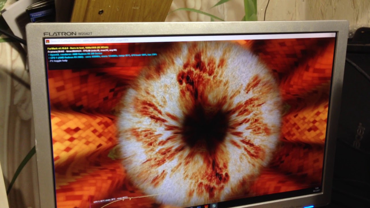 Asus R9 290X furmark demo