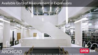 Archicad 22  Available Units Of Measurement In Expressions
