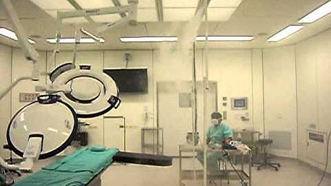 Unidirection Flow Visualization Test for Class C Surgery Room