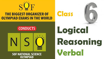 NSO National Science Olympiad Class 6 | Logical Reasoning