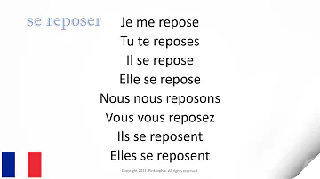 Comment conjuguer le verbe se reposer ?