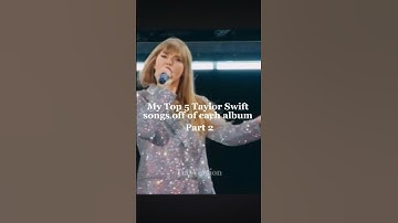 My Top 5 Taylor Swift songs of off each album part 2 #taylorswift #erastour #viral #top5