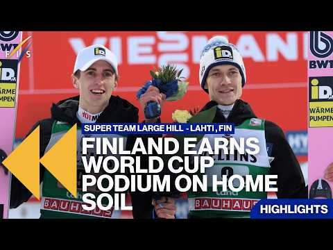 Finland earns its first world cup podium of the season on home soil! | Highlights | FIS Ski Jumping