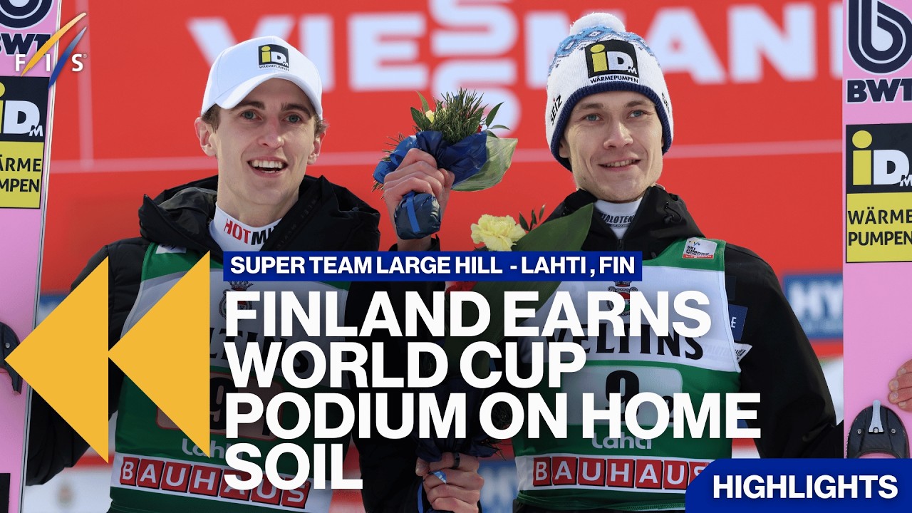 Finland earns its first world cup podium of the season on home soil! | Highlights | FIS Ski Jumping