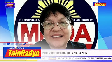 Expanded number coding ibabalik na sa NCR | TELERADYO BALITA (12 August 2022)