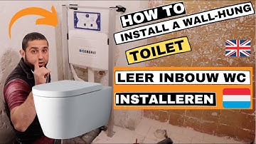 Leer inbouw wc installeren. Deze methode is toe te passen bij alle merken