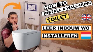 Learn how to install a built-in toilet. This method can be applied to all brands