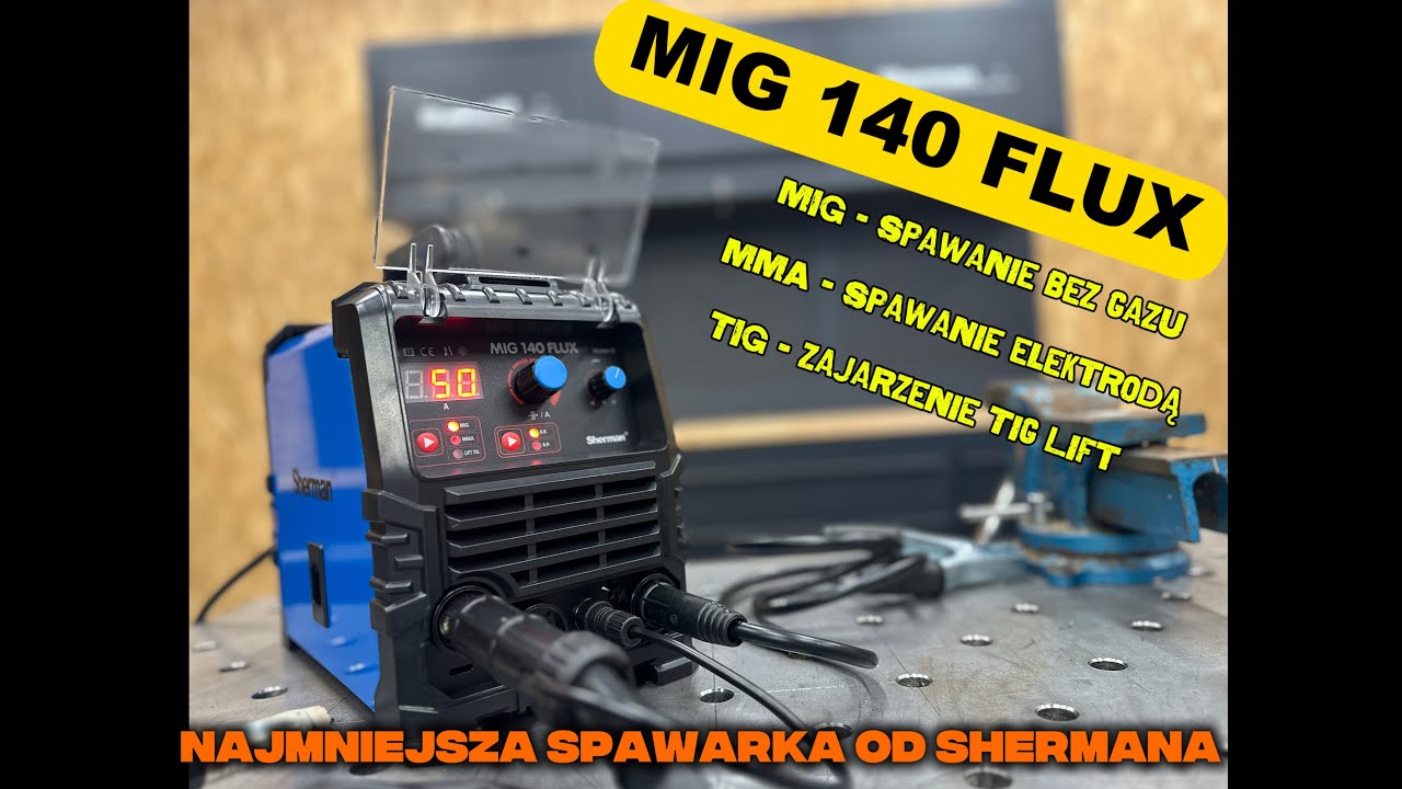 Spawarka Sherman MIG 140 Flux - zestaw