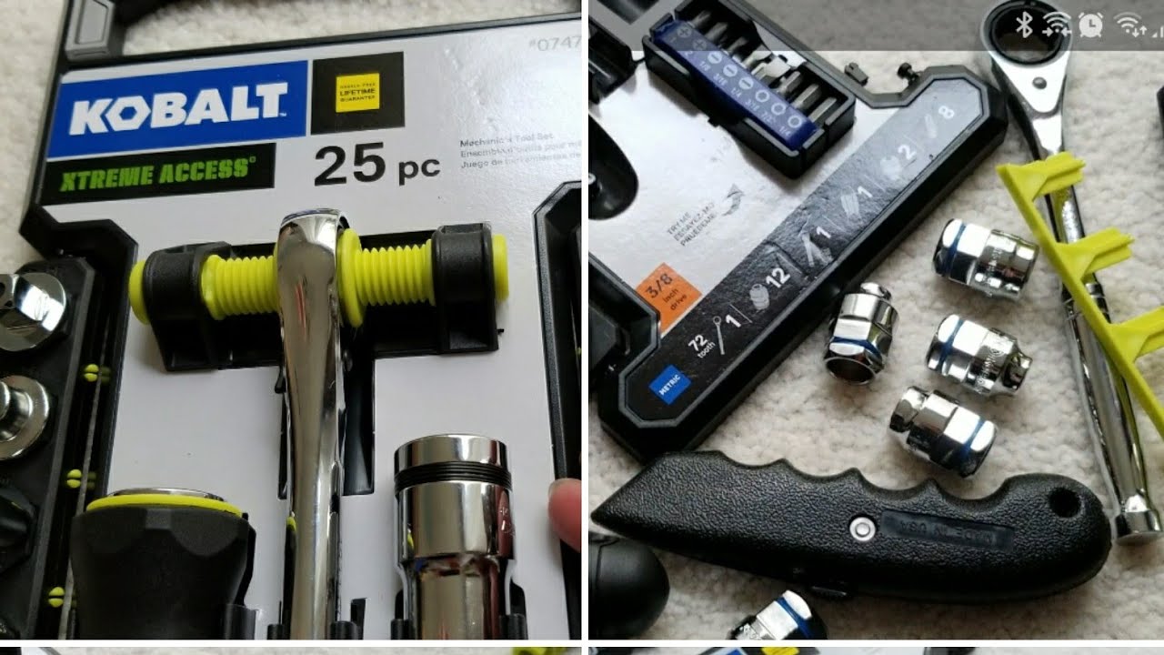 Kobalt Xtreme Access 25pc 35 Review and How to get the sockets out