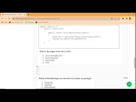 NPTEL Programming In Java Week 7 Assignment 7 Answers Solution Quiz | 2023-July