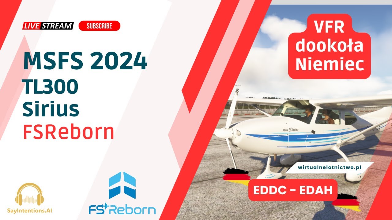 MSFS2024 & @SayIntentions.AI - VFR ultralightem dookoła Niemiec | Cz. 8