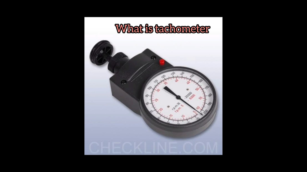 How the tachometer measures machine speed?