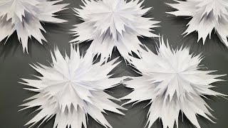 ❄️2 MINUTES ❄️ 3D VOLUME SNOWFLAKES from paper bags ❄️ DIY