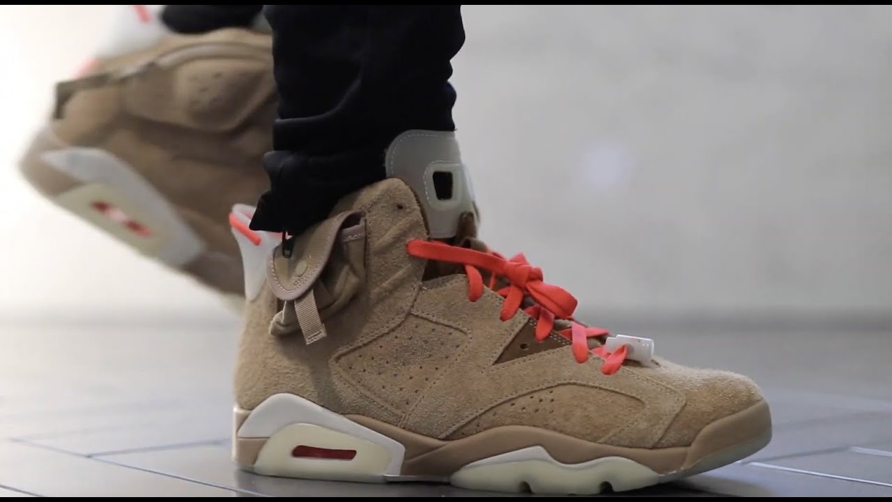 Hes Kicks Unboxing Travis Scott x Jordan 6 "British Khaki" YouTube