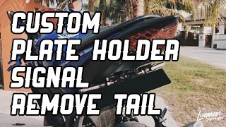 R25 V2 CUSTOM PLATE HOLDER SIGNAL DAN REMOVE TAIL