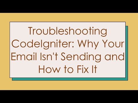 Troubleshooting CodeIgniter: Why