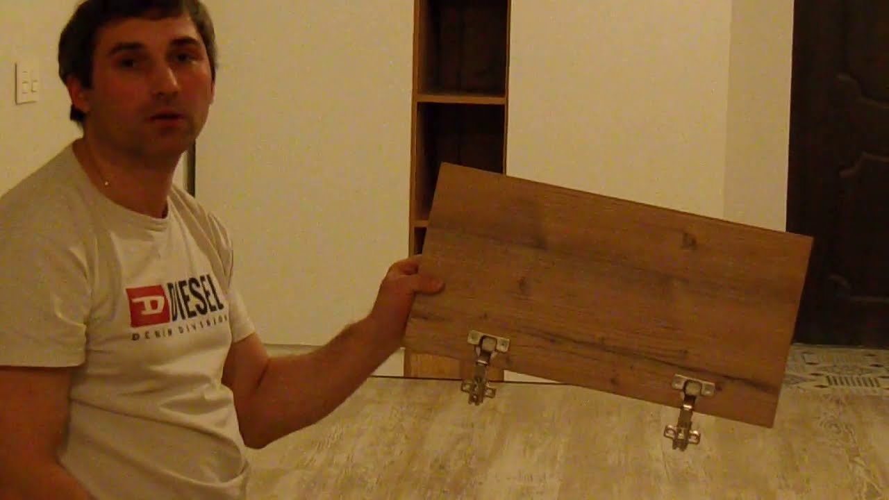 Просверливание отверстия и монтаж мебельной петли - YouTube