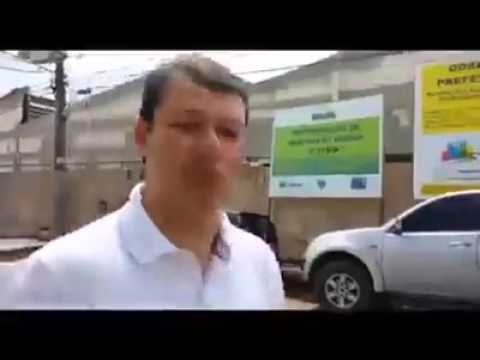 Roberto Duarte denuncia a obra parada do Mercado do Bosque