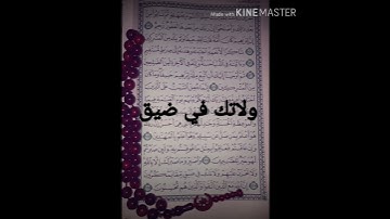 حالات واتس اب دينيه /ايه من سورة النحل /واصبر وما صبرك الى بالله