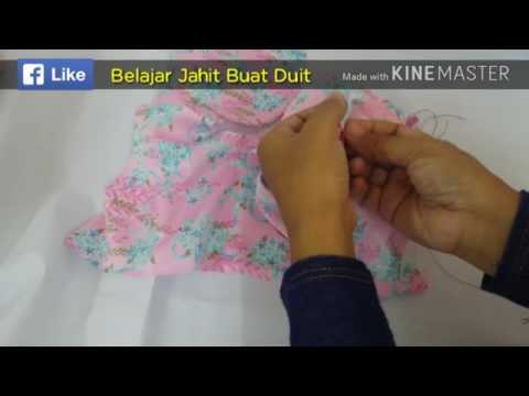Baby Dress 2 Membuat Kedut Tangan Skirt Youtube
