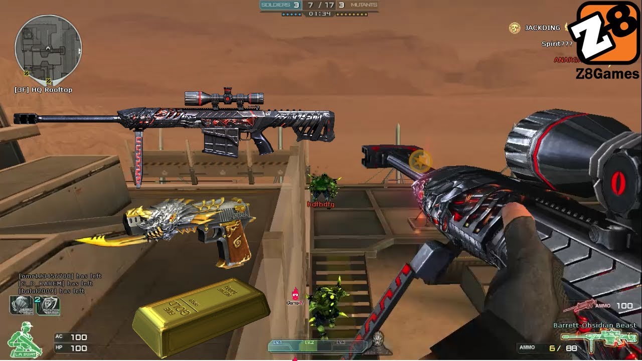 Crossfire NA 2.0 : Barrett Obsidian Beast - Hero Mode X - Zombie V6