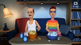 Cartoon bangla/Fotke Vs Fotker Bap//Be bong live long/Make joke of/Bengali funny video/comedy screenshot 2