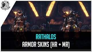Monster Hunter World - All Rathalos Armor Skins | Male, Female, HR, MR | Preview screenshot 1