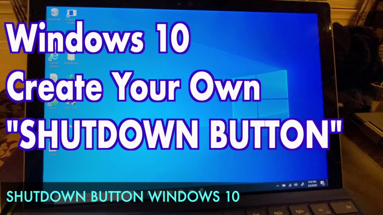 SHUTDOWN Shortcut for Windows 10 - YouTube