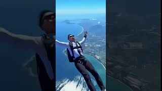 Above the clouds 🌌🪂Pure freedom, adrenaline and endless skies.One jump — a thousand emotions. 🎶