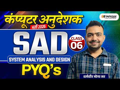 Computer Anudeshak Classes 2026 | System Analysis and Design for BCI & SCI | MCQ Batch | By Moga Sir