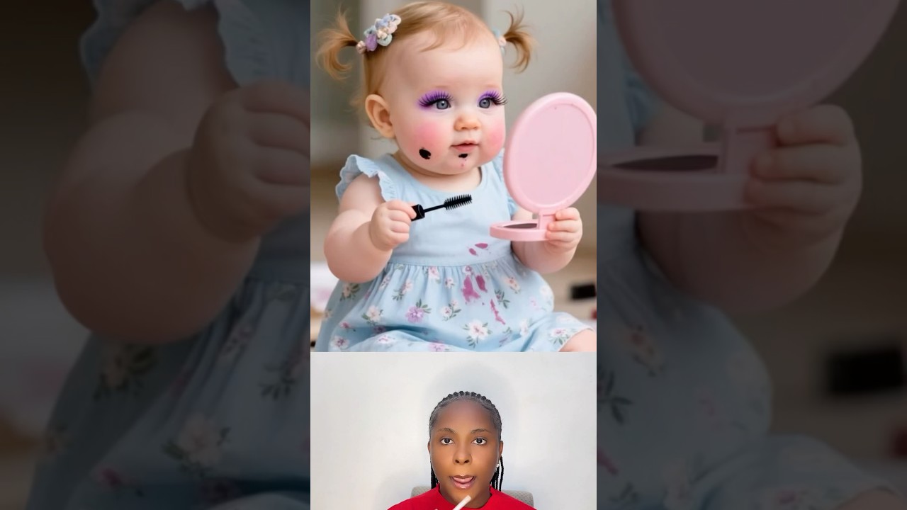 Cute Baby Doing Makeup 💄 😍 