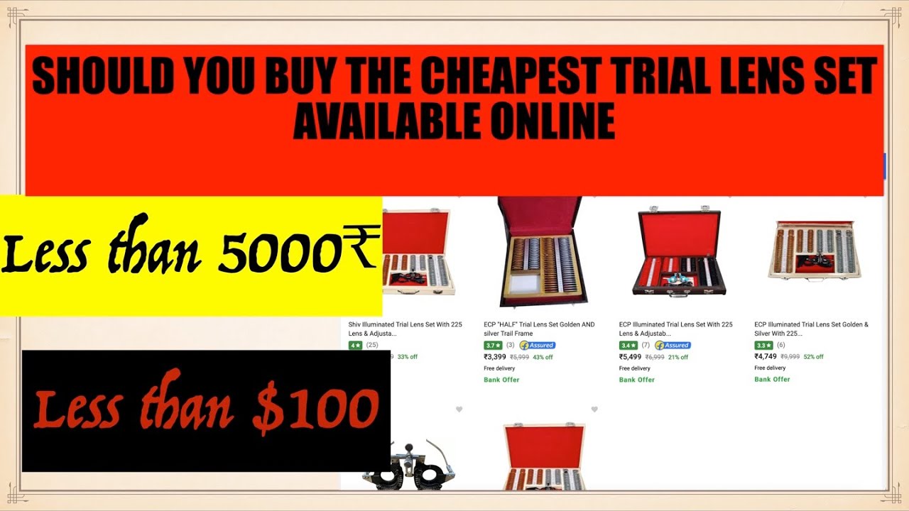 Should you buy the cheapest trial lens set - we review to find out