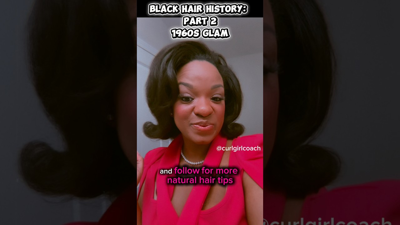История афроамериканских волос: гламур 1960-х 🖤 Винтажные локоны, объем и классическая укладка | ...