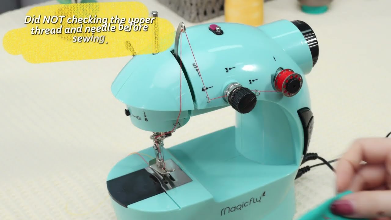 Как устранить обрыв нитки на швейной машинке Magicfly Mini — руководство по устранению неисправно...