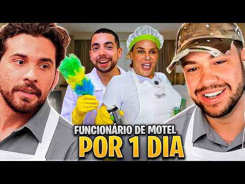 FUI FUNCIONÁRIO DE MOTEL POR UM DIA! - React Lucas Selfie & Wanessa Wolf