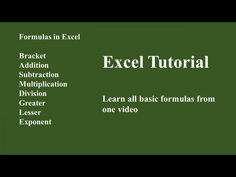Excel Formula Add, Subtract, Multiply, Divide, Exponent, Greater, Lesser
