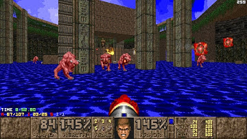 Doom 2 - Nile-istic (Map 5: Sunken Temple): UV-Max Blind (WAD Author: ArchRevival)