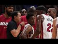 Jimmy Butler gets into a heated altercation with Erik Spoelstra and Udonis Haslem