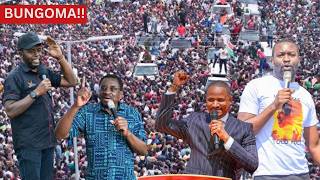 LIVE : Sifuna,Gov Natembea,Orengo,Babu Owino Linda Mwananchi in Bungoma for Sifuna Home Coming!!