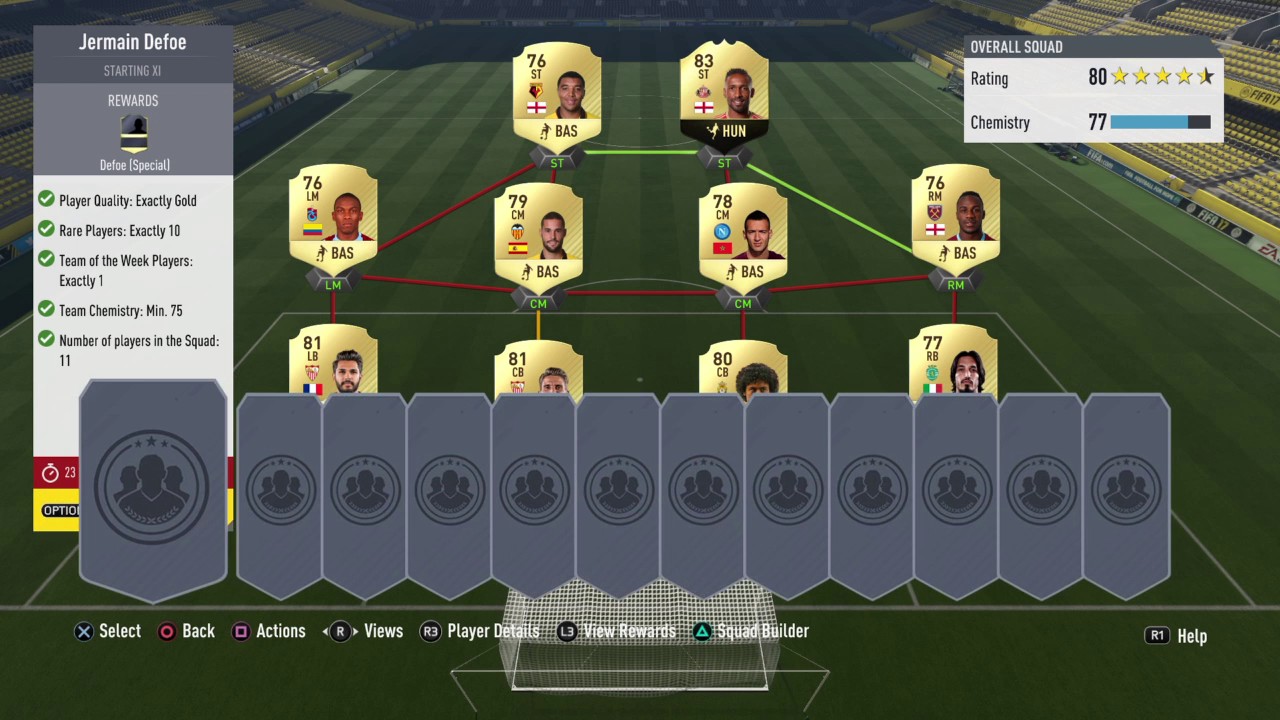 JERMAIN DEFOE SQUAD BUILDING CHALLENGE (COMPLETED/CHEAP) - FUTMAS SBC #2